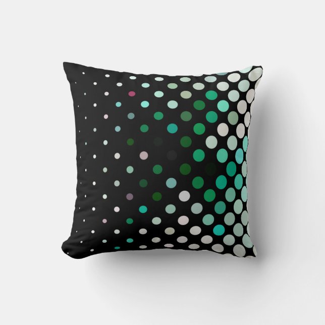 Abstract halftone background pattern. Geometric co Cushion (Front)