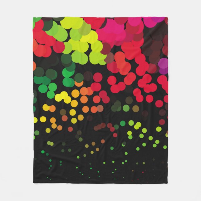 Abstract halftone background pattern. Geometric co Fleece Blanket (Front)
