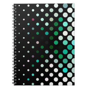 Abstract halftone background pattern. Geometric co Notebook