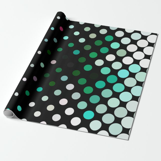 Abstract halftone background pattern. Geometric co Wrapping Paper (Unrolled)