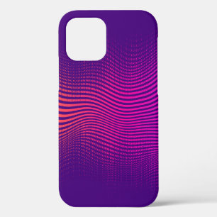 Abstract halftone gradient. vibrant background, wi iPhone 12 case