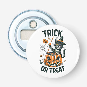 Abstract Halloween Cat Bottle Opener