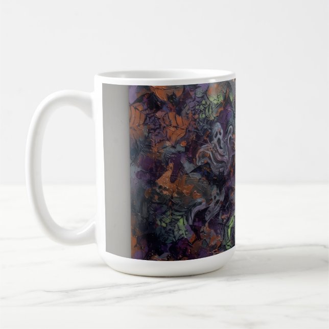 Abstract Halloween Coffee Mug (Left)