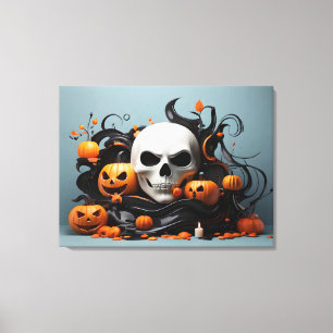 Abstract Halloween design Canvas Print