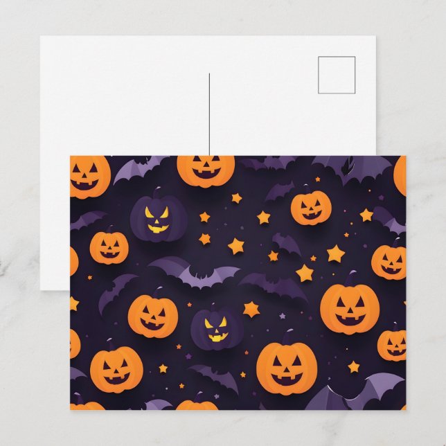 Abstract Halloween design Postcard (Front/Back)
