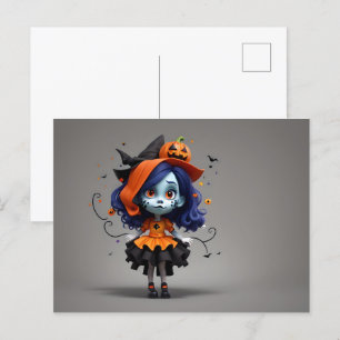 Abstract Halloween design Postcard