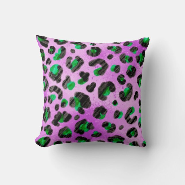 Abstract Hand Drawing Furry Brush Strokes Seamless Cushion (Front)