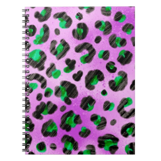 Abstract Hand Drawing Furry Brush Strokes Seamless Notebook (Front)