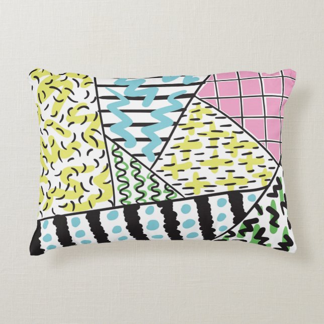Abstract hand drawn background 3 decorative cushion (Front)
