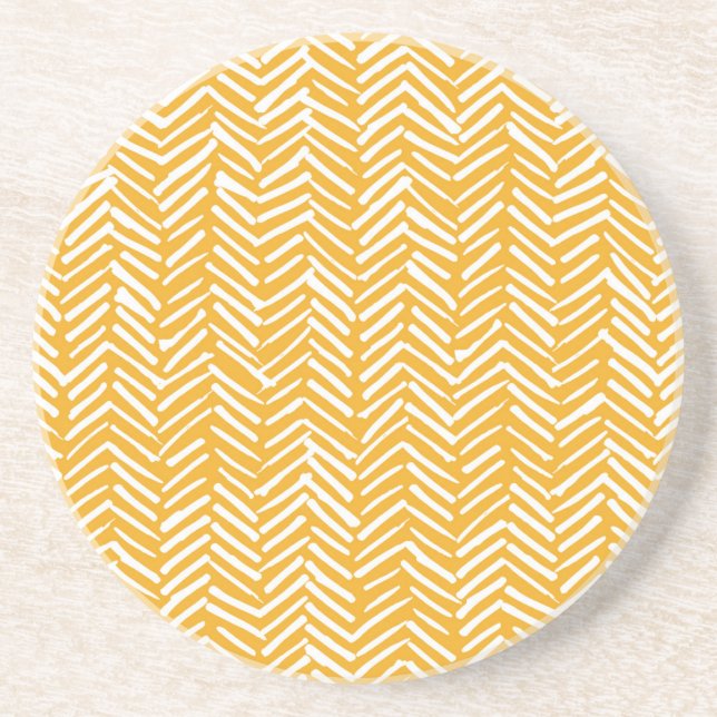 Abstract hand-drawn lines, hipster texture. coaster (Front)