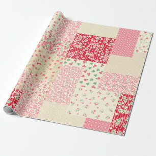 abstract hand drawn seamless patchwork pattern wit wrapping paper