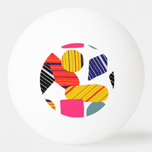 Abstract hand drawn, stylish pattern. ping pong ball (Front)
