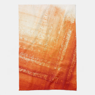 Abstract hand painted background tea towel