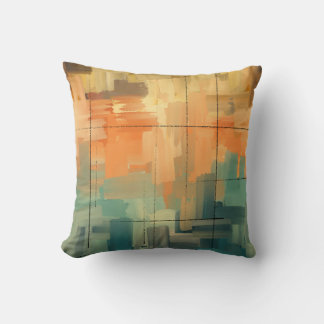 Abstract Hand-Painted Modern Art Canvas | Contempo Cushion
