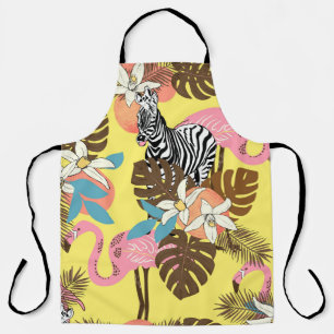 Abstract hand painted seamless animal background. apron
