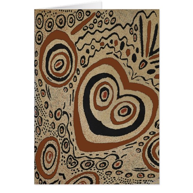 Abstract Heart and Circles (Front)