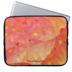 Abstract Heart Art Personal Laptop Cover Sleeve