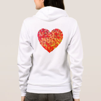 Abstract Heart Confetti Art Hoodie