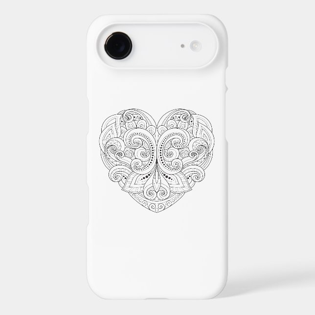 Abstract Heart Doodle Case-Mate iPhone Case (Back)