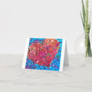 Abstract Heart Note Card