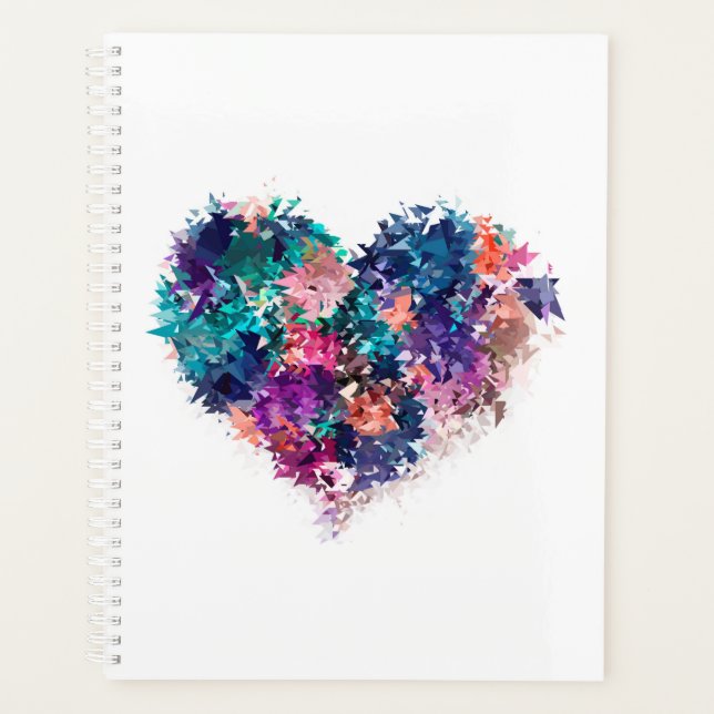 Abstract heart planner (Front)