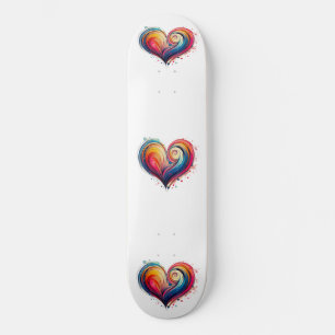Abstract Heart Skateboard
