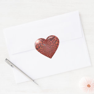 Abstract Heart Valentine's Day Heart Sticker