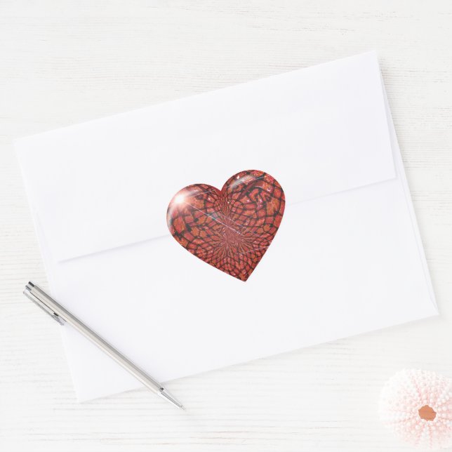Abstract Heart Valentine's Day Sticker (Envelope)