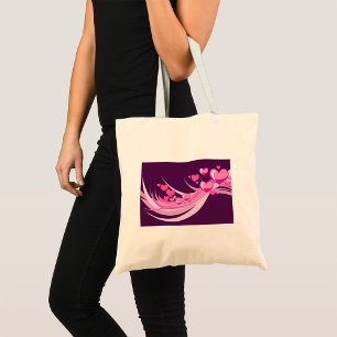 Abstract Hearts Tote Bag