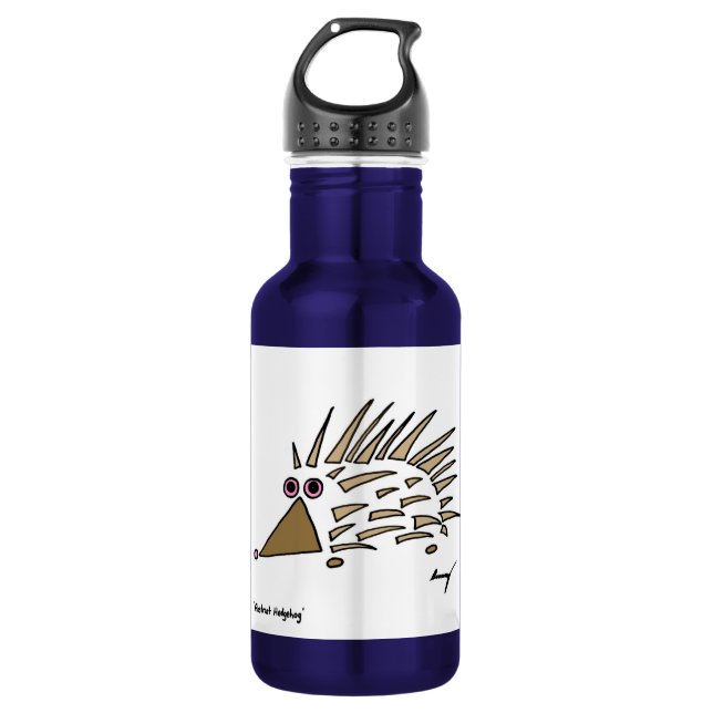 Abstract Hedgehog 532 Ml Water Bottle (Front)