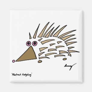 Abstract Hedgehog Magnet