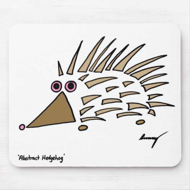 Abstract Hedgehog Mousepad (Front)
