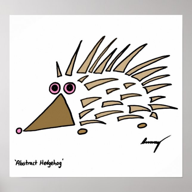 Abstract Hedgehog Poster (Front)
