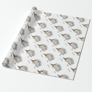 Abstract Hedgehog Wrapping Paper