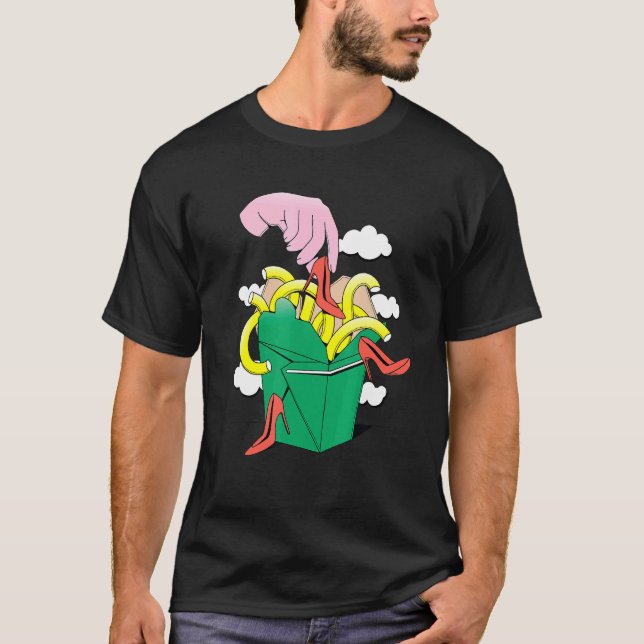 Abstract Heels In Box Design T-Shirt (Front)