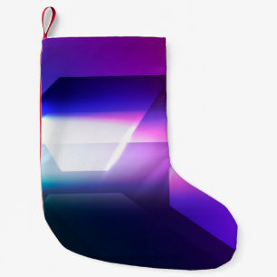 Abstract Hexagonal shape backgroundabstract, art,  Small Christmas Stocking