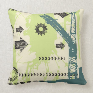Abstract hi-tech background cushion
