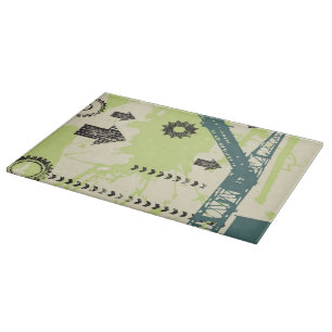 Abstract hi-tech background cutting board