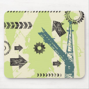 Abstract hi-tech background mouse pad