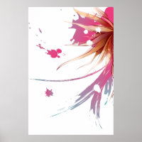 Abstract Hibiscus Flower