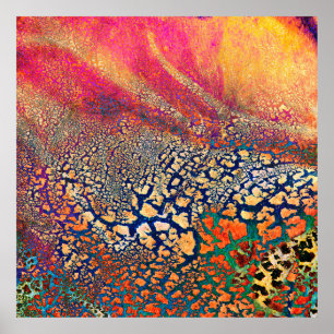 Abstract highly detailed textured grunge backgroun poster