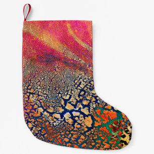 Abstract highly detailed textured grunge backgroun small christmas stocking