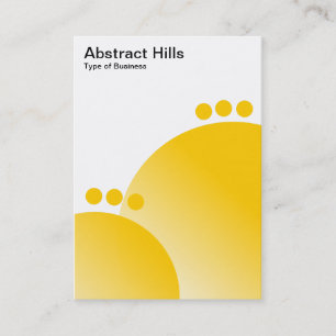 Abstract Hills - Amber Business Card