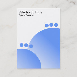 Abstract Hills - Baby Blue Business Card
