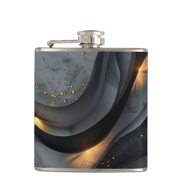Abstract Hip Flask (Front)