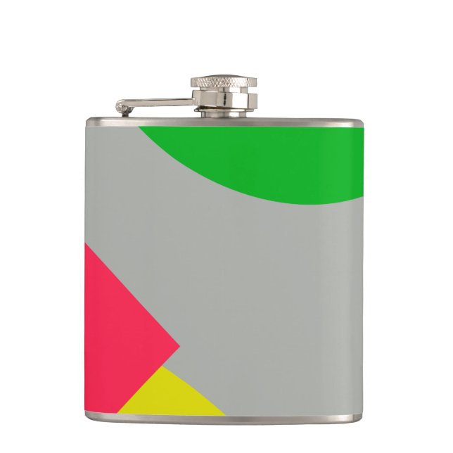 Abstract Hip Flask (Front)