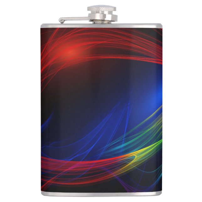 Abstract Hip Flask (Front)