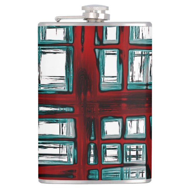Abstract Hip Flask (Front)