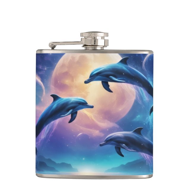Abstract Hip Flask (Front)