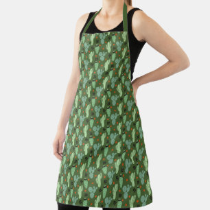 Abstract Hipster Cactus  Desert Pattern Apron